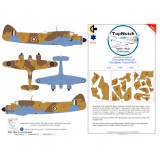 1/32 Beaufighter Tropical Pattern A Camo Masks