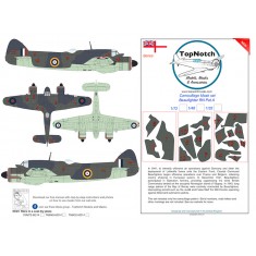 1/32 Beaufighter RN Pattern A Camo Masks