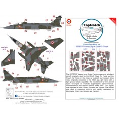 1/48 SEPECAT French Jaguar Gr1/Gr3 Europe Camouflage Mask