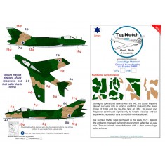 1/72 Dassault Super Mystere Six Surplus SMB2 Camouflage Mask