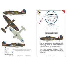 1/48 Hurricane Peter Townsend - VY-Q Markings and Camouflage Masks