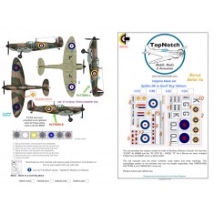 1/24 Spitfire MK IA Geof Wellum Insignia Masks