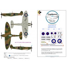 1/72 Spitfire Mk1 FZ-L (Early 1939) Insignia Masks