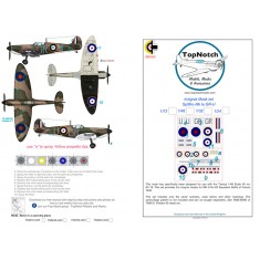 1/72 Spitfire Mk 1a GR-U Insignia Masks