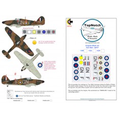 1/32 Hurricane Mk1 Tom Neil 249 Sqn Insignia Masks