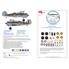 1/48 Sea Gladiator - HMS Furious & HMS Eagle Insignia Masks