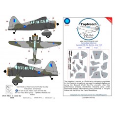 1/48 Lysander Mk.IIIA Burma June 1945 Camo Masks