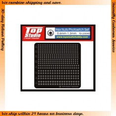Hex Nuts Photoetch Set (0.6mm-1.3mm)