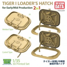 1/35 Loader's Hatch for Tiger I Mid Early Production Casted and Welded 2in1