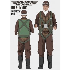 1/35 IJN Pilot Vol.9 - Jogging Pose (Left Leg Forward, Ear Defenders Raised)