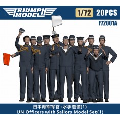 1/72 IJN Officers with Sailors #1 (20 figures)