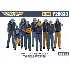 1/200 WWII US Navy Gunners (50 figures)