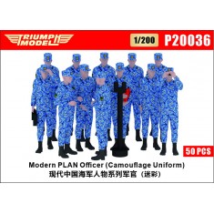 1/200 Modern PLAN Officer 50 Figures Set (Camouflage Uniform)