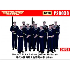 1/200 Modern PLAN Sailors 50 Figures Set (Winter Uniform)
