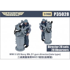 1/350 WWII US Navy Mk.51 Gun Director (late type) 28 sets with 28 Observers