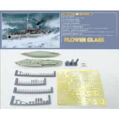 1/700 WWII Royal Navy Flower Class Corvette 1939-1941 Early Type Resin kit (Full Hull Ver.)