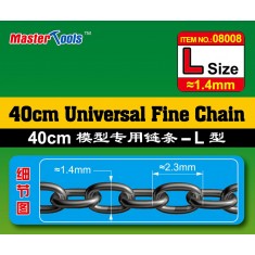 40cm Universal Fine Chain #L Size (1.4mm x 2.3mm)