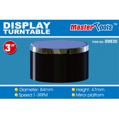 Turntable Display with Mirror Platform (Speed: 1-3RPM, Diameter: 84mm, Height: 47mm)