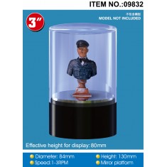 Flat Top Turntable Display (Diameter: 84mm,Height:130mm,Effective Height for Display:80mm)