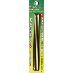 Brass Pipe Set No.6 (Diameter: 1.5mm, 2.0mm, 2.5mm, 3.0mm, Length: 20cm, 4pcs)