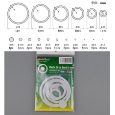 Plastic Circle Board D-set (thickness: 0.3mm)