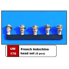 1/35 French Indochina Head Set #1 (5 Heads)