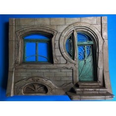 1/35 1900 Style Art Nouveau House Section Set No.1 - First Floor (Width: 17cm)