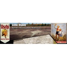 1/72 Diorama Scenic Display - Soviet Hex Airfield (Tarmac sheet, A4 size)