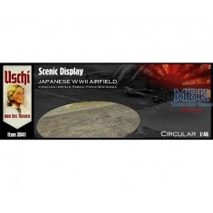 1/48 Diorama Scenic Display - WWII Japanese Airfield (former Australian) #Circular (2pcs)