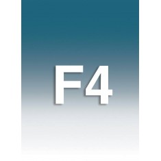 Scenic Backdrop Sheet - "Dark Turquoise Fading to White" (A2 Size, Dimensions:549 x 420mm)