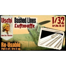 1/32 WWII "No walk" Luftwaffe Dashed Lines Masking set