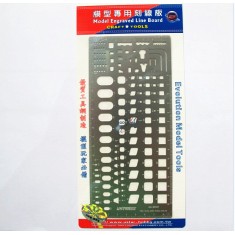 Photo-etched Engraved Line Tool - Quadrangular