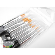 Modelling Brush set (4x Flat Brushes + 3x Round Brushes)