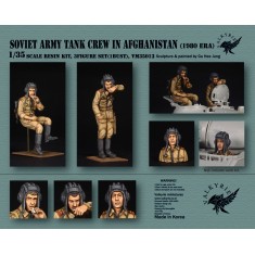 1/35 Soviet Army Tank Crew in Afghanistan 1980 Era for T-62 Series (2 Figures and 1 Bust)