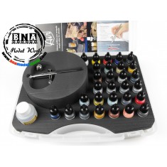 Acrylic Model Air 29 Basic Colours Paint Set & Airbrush