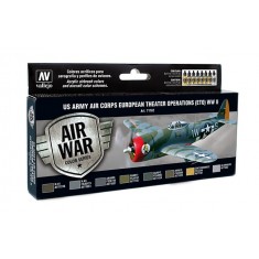Model Air Acrylic Paint Set - WWII US Army Air Corps Colours European Theatre Operations 