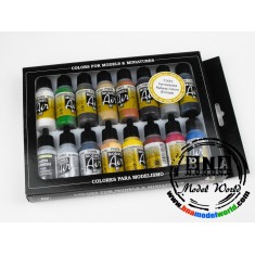 Model Air Acrylic Paint Set - Railway Colours (16 x 17ml)