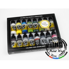 Model Air Acrylic Paint Set - Construction Building Set (16 x 17ml)