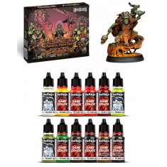 Fantasy Paint Set by Squidmar Miniatures - 12x 18ml Acrylic Paints + Exclusive Miniature