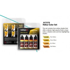 Acrylic Paint Set - Game Colour #Yellow (4x 18ml)