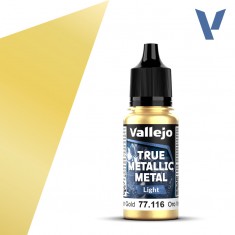 True Metallic Metal Light Paint - Greenish Gold (18ml, for brightening Base tones)