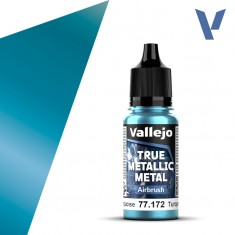 True Metallic Metal Base Colour for Airbrush - Hydra Turquoise (18ml)