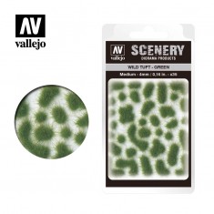 Wild Tuft - Green (medium: 4mm/0.16in, 35pcs)
