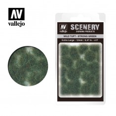 Wild Tuft - Strong Green Extra (large: 12mm/0.47in, 17pcs)