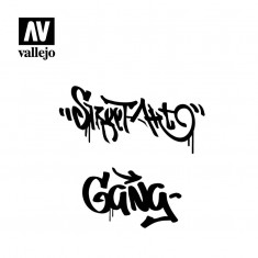 Masking Stencils for 1/35 Free Style Graffities Street Art Vol.2