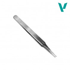 Flat Rounded Stainless Steel Tweezers #120mm