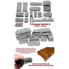 1/16 German Tank Bits Set #1 (22pcs)