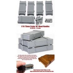 1/16 German 75mm Crates (Wood Handles 5 Crates)