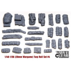 1/48, 1/56 (28mm Wargame) Tarps & Crates #4 (26pcs)