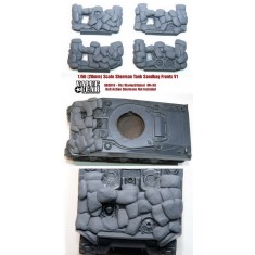 1/56 M4 Sherman Sandbag Fronts Ver. 1 for Warlord/Italeri Kits (4 sets)